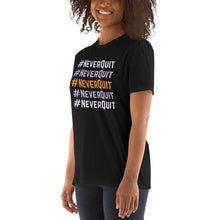 Load image into Gallery viewer, Hope30 #NeverQuit Short-Sleeve Unisex T-Shirt w/Echo Logo