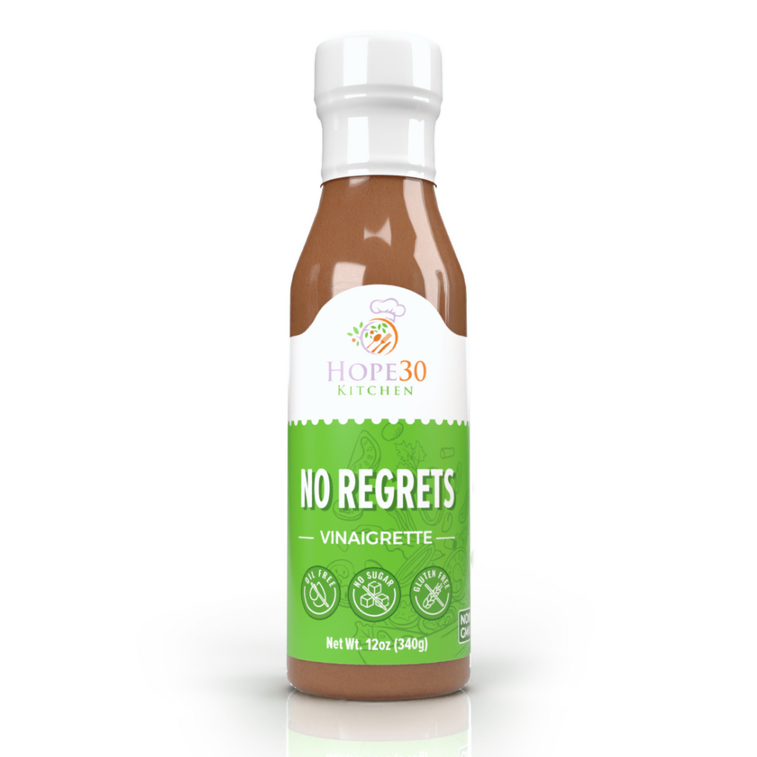 No Regrets Vinaigrette Sugar Free/Oil Free Salad Dressing & Marinade