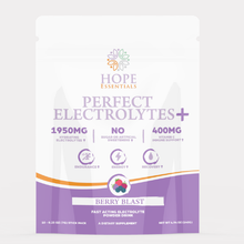 Load image into Gallery viewer, Hope Essentials Perfect Electrolytes+ – Berry Blast Fast-Acting Electrolyte Powder Drink | 10 Stick Packs
