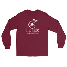 Load image into Gallery viewer, Hope30 Unisex Long Sleeve Shirt w/Classic White Logo
