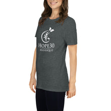 Load image into Gallery viewer, Hope30 Short-Sleeve Unisex T-Shirt w/Classic White Logo
