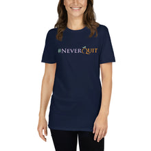 Load image into Gallery viewer, Hope30 #NeverQuit Short-Sleeve Unisex T-Shirt w/Multi Logo
