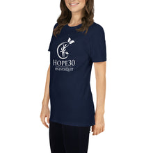 Load image into Gallery viewer, Hope30 Short-Sleeve Unisex T-Shirt w/Classic White Logo
