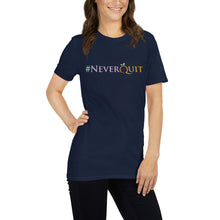 Load image into Gallery viewer, Hope30 #NeverQuit Short-Sleeve Unisex T-Shirt w/Multi Logo
