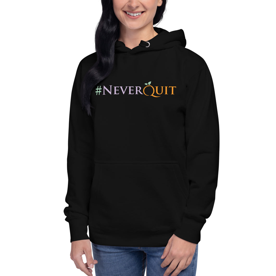 Hope30 #NeverQuit Unisex Hoodie w/Multi Color Logo