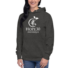 Load image into Gallery viewer, Hope30 Unisex Hoodie w/Classic White Logo
