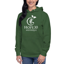 Load image into Gallery viewer, Hope30 Unisex Hoodie w/Classic White Logo
