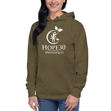 Load image into Gallery viewer, Hope30 Unisex Hoodie w/Classic White Logo
