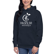 Load image into Gallery viewer, Hope30 Unisex Hoodie w/Classic White Logo
