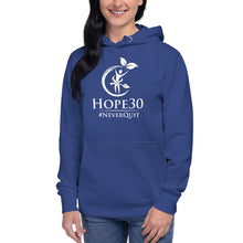 Load image into Gallery viewer, Hope30 Unisex Hoodie w/Classic White Logo
