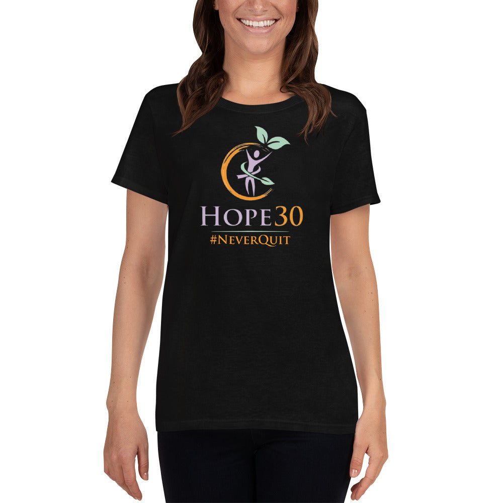 Hope30 Women's Short Sleeve T-shirt w/Classic Multi Logo